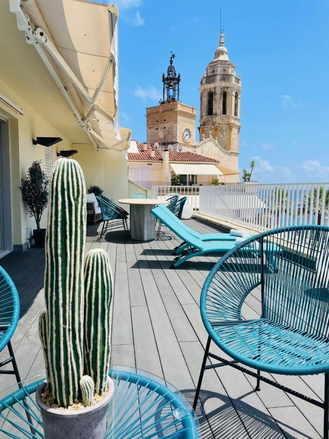 Apartmán Atico Con Fantasticas Vistas Al Mar Y La Iglesia Sitges Pokoj fotografie